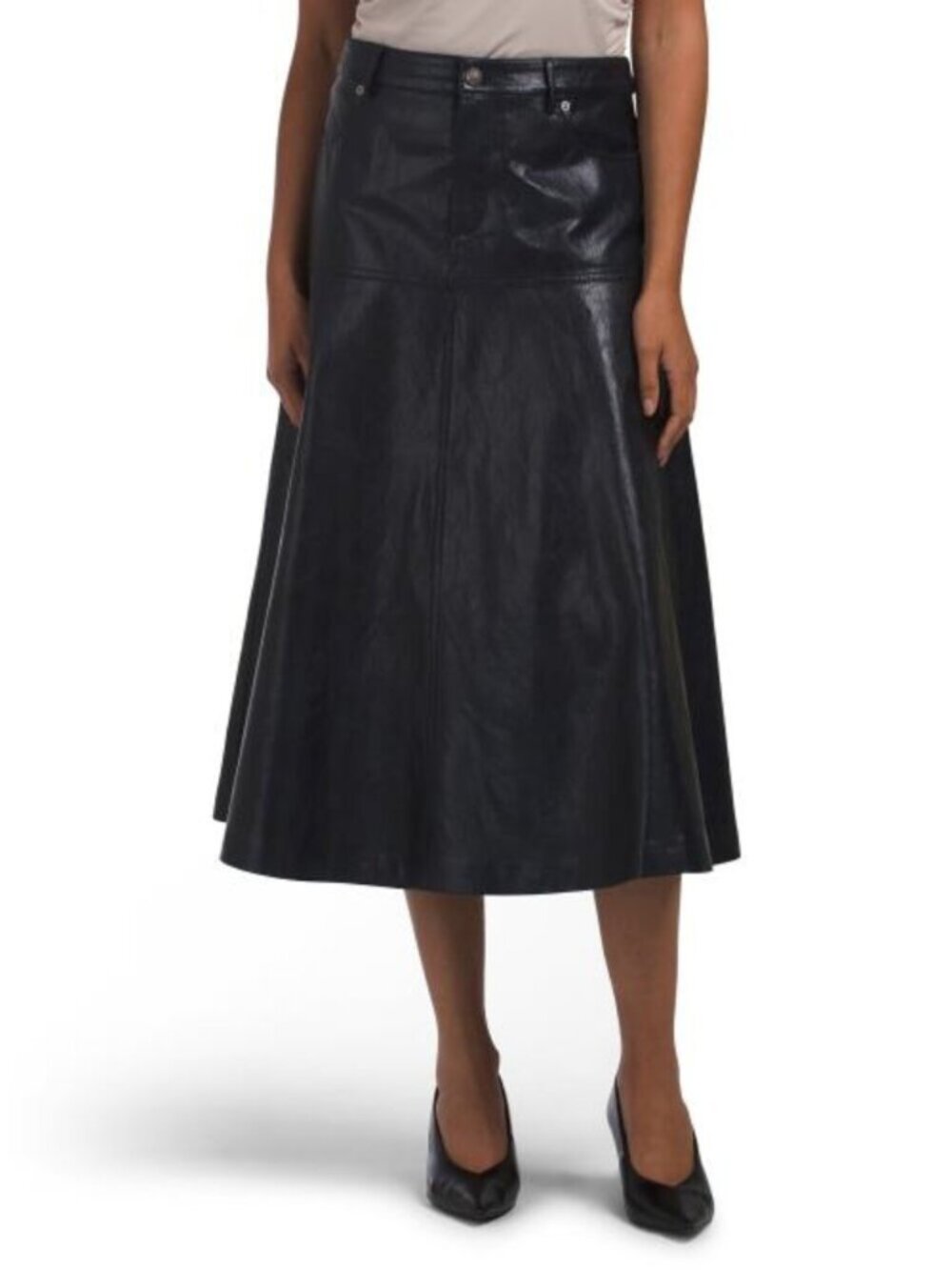 KOBI HALPERIN Faux Leather Rhea Skirt